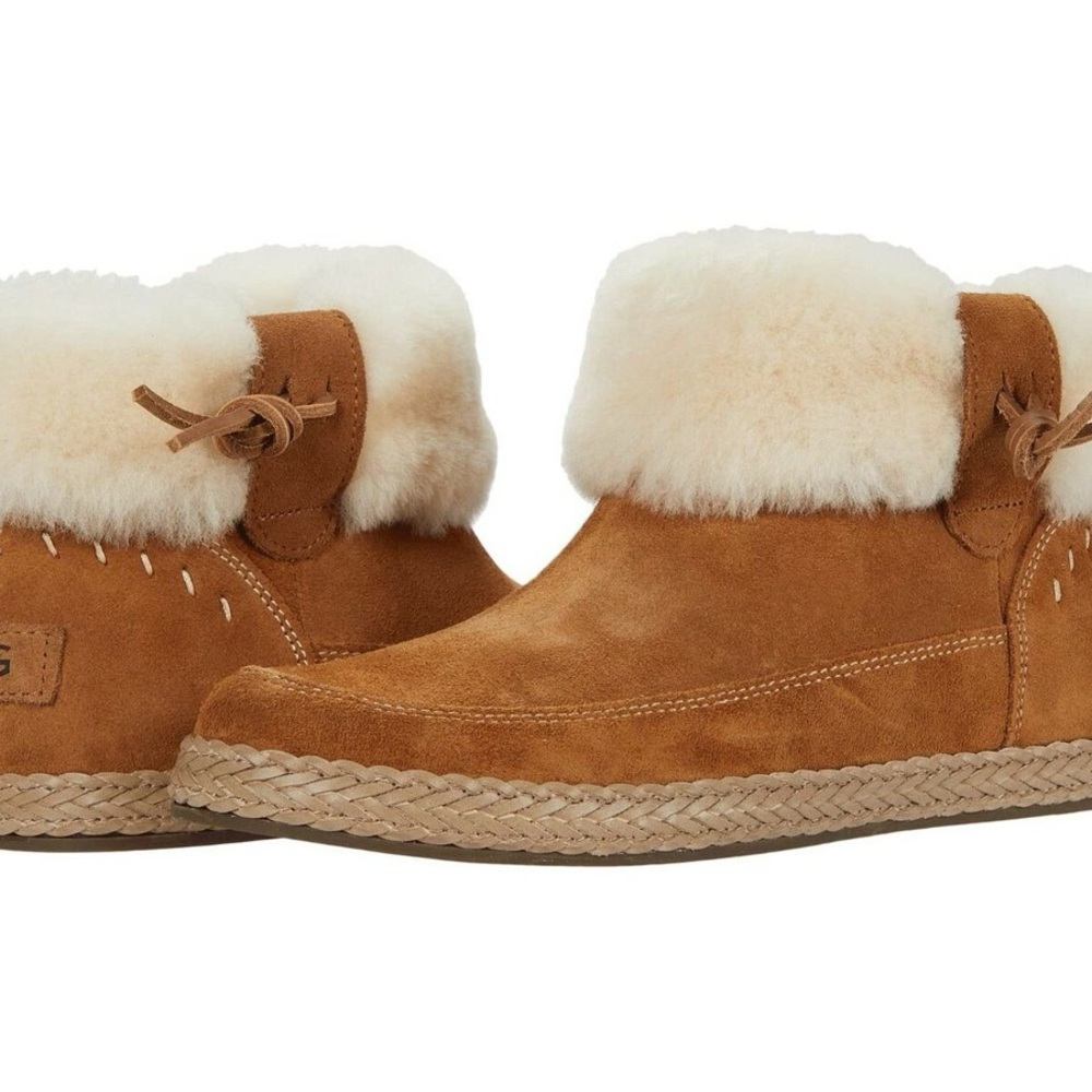 UGG Elowen Suade Boots with Shearling Cuff